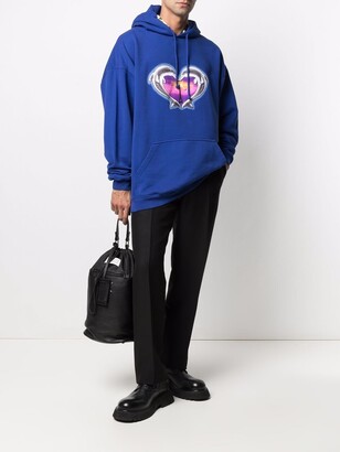 Vetements Dolphins Heart logo hoodie - ShopStyle